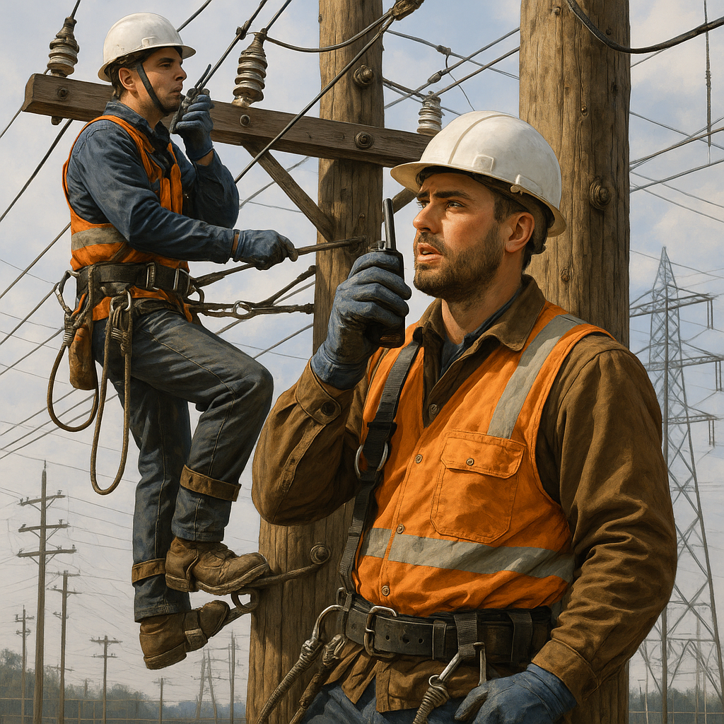 20250919_1646_Utility Workers Repairing Powerlines_simple_compose_01k5j5wvm6eh08gkty67gmtjhf 20250919_1646_Utility Workers Repairing Powerlines_simple_compose_01k5j5wvm6eh08gkty67gmtjhf